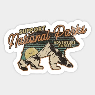 Support National Parks Save Our Parks Nature Lover Sticker